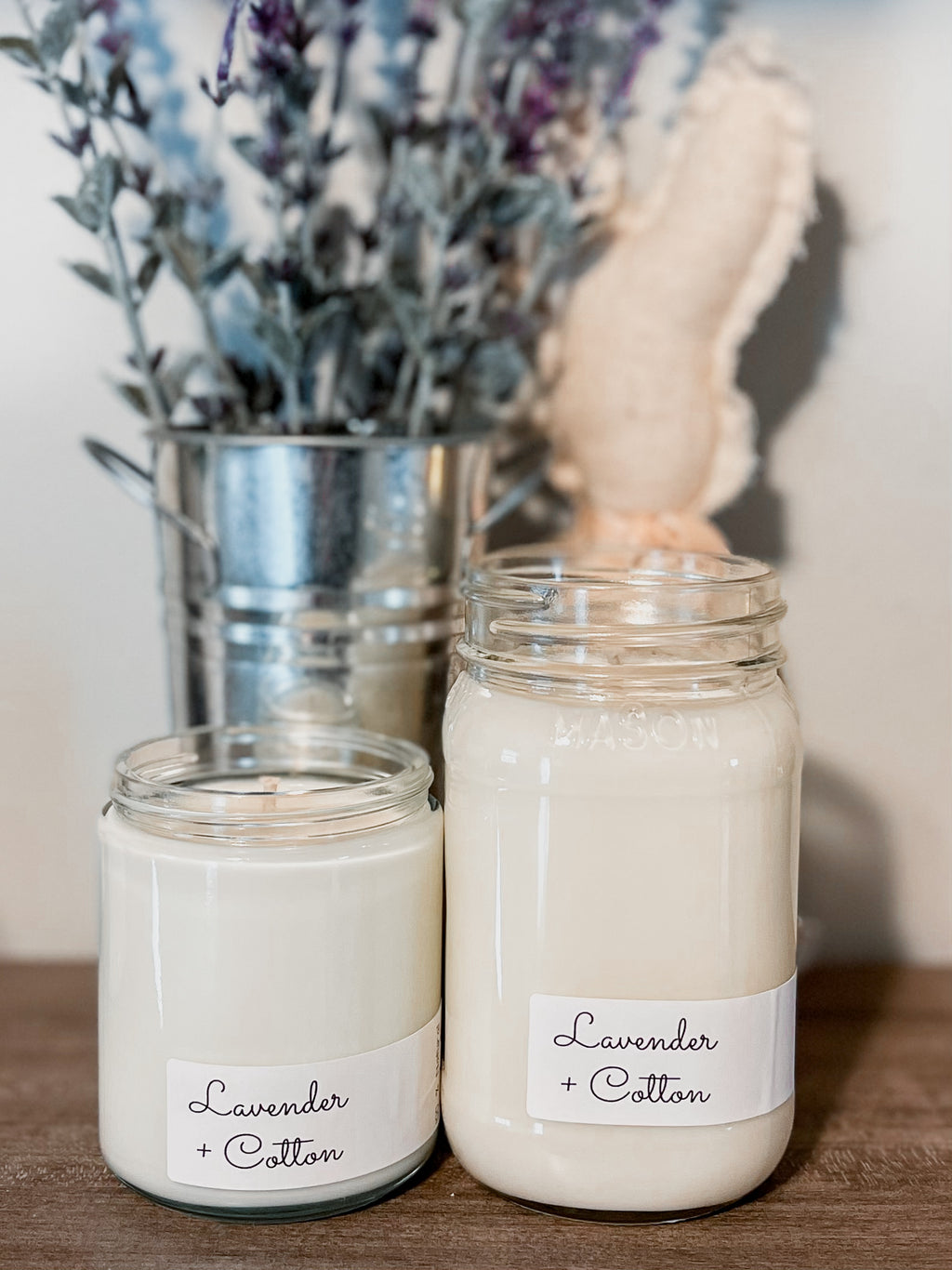Lavender + Cotton Soy Candle