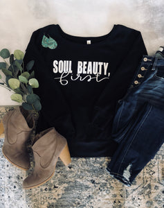 Soul Beauty, First Sweatshirt - Black