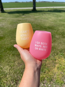 Silicone Wine Glass — Pink